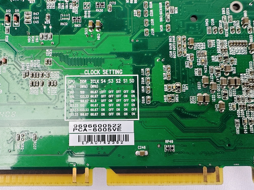 Advantech PCA-6005VE CPU Board Advantech PCA-6005VE CPU Board