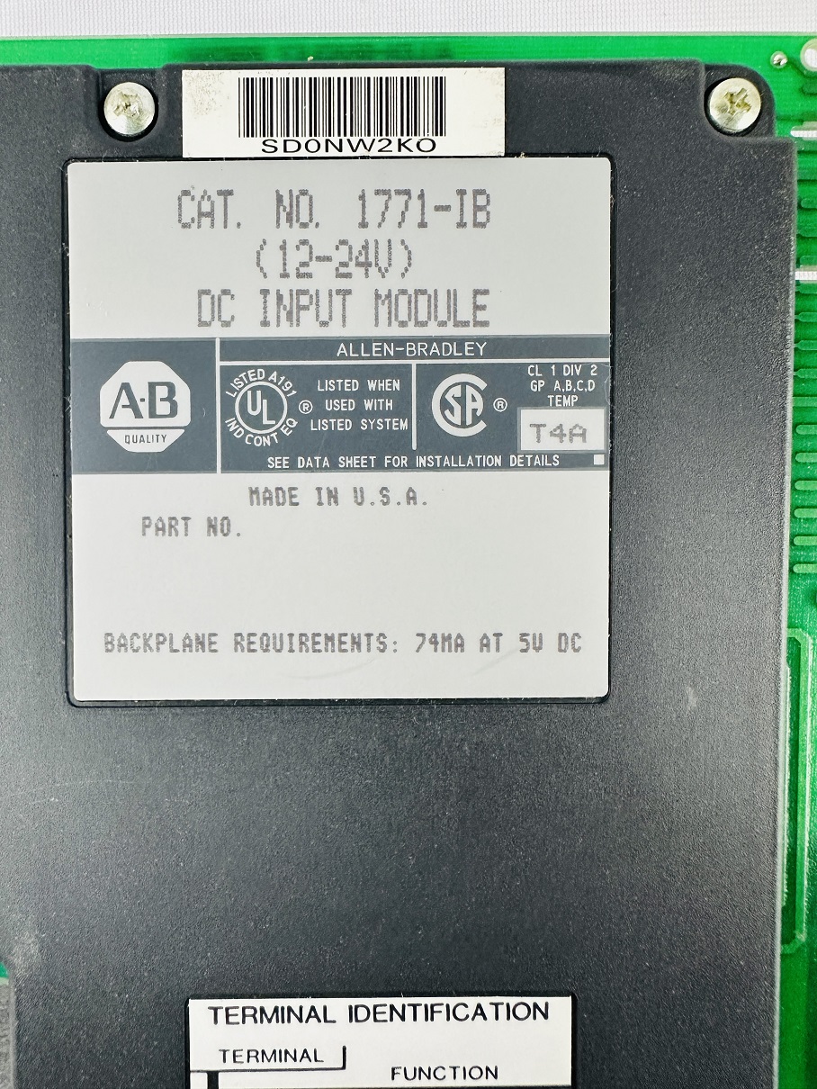 Allen-Bradley 1771-IB 12-24V DC Input Module Allen-Bradley 1771-IB 12-24V DC Input Module