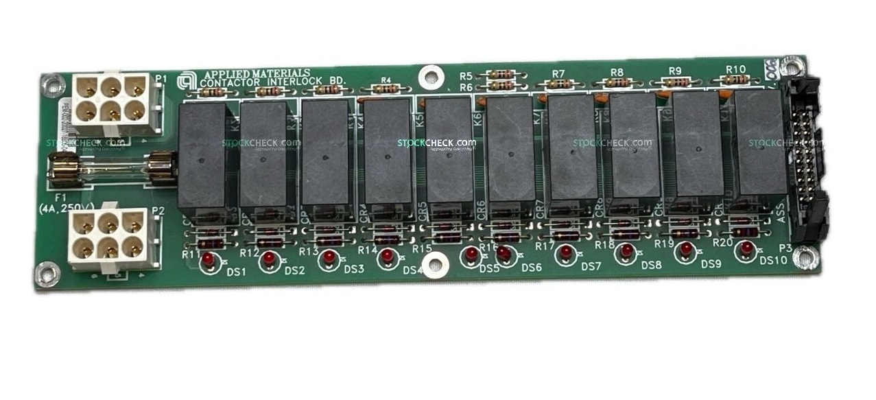 Applied Materials 0100-20027 Contactor Interlock Board Applied Materials 0100-20027 Contactor Interlock Board