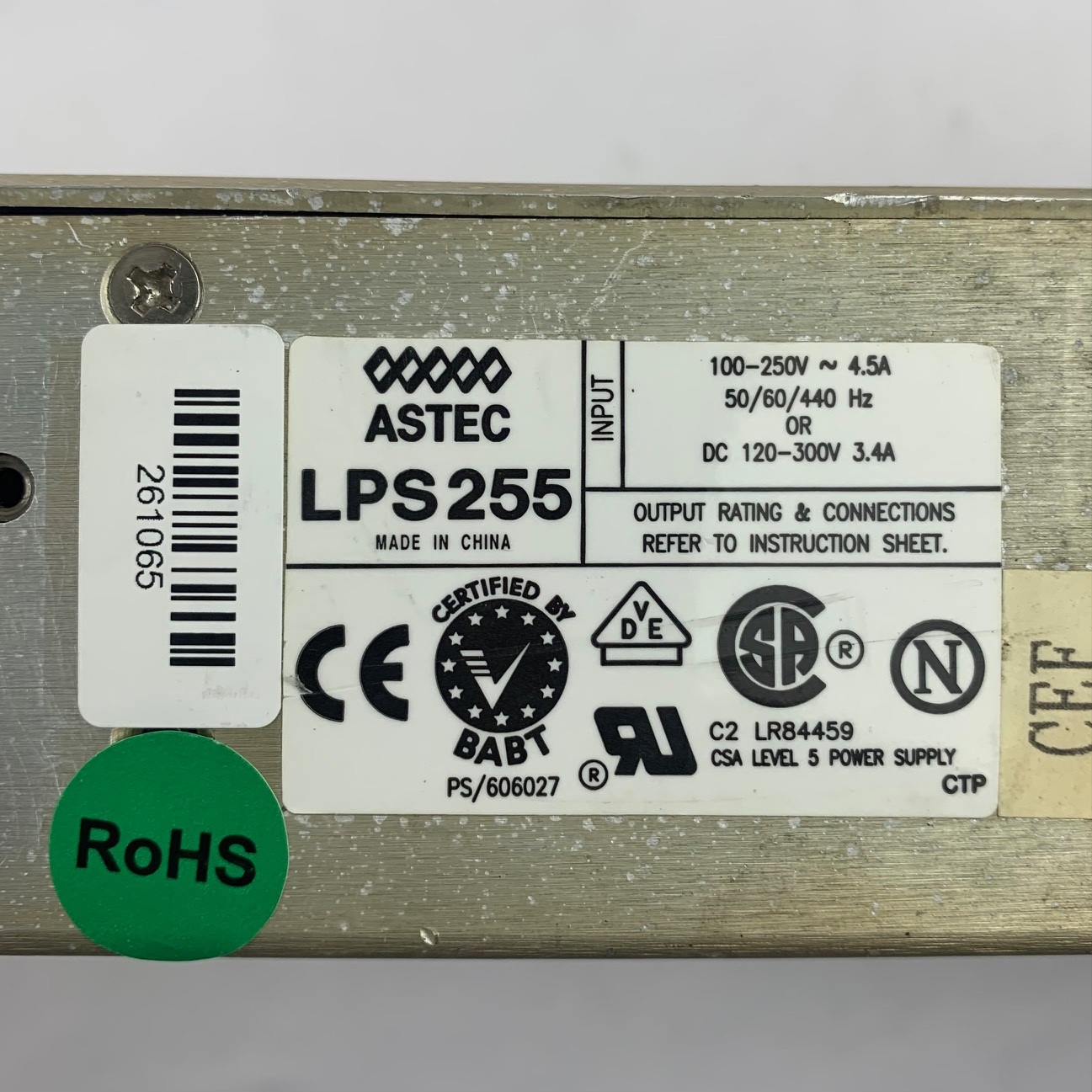 Emerson Network Power LPS255-CEF Power Supply Emerson Network Power LPS255-CEF Power Supply