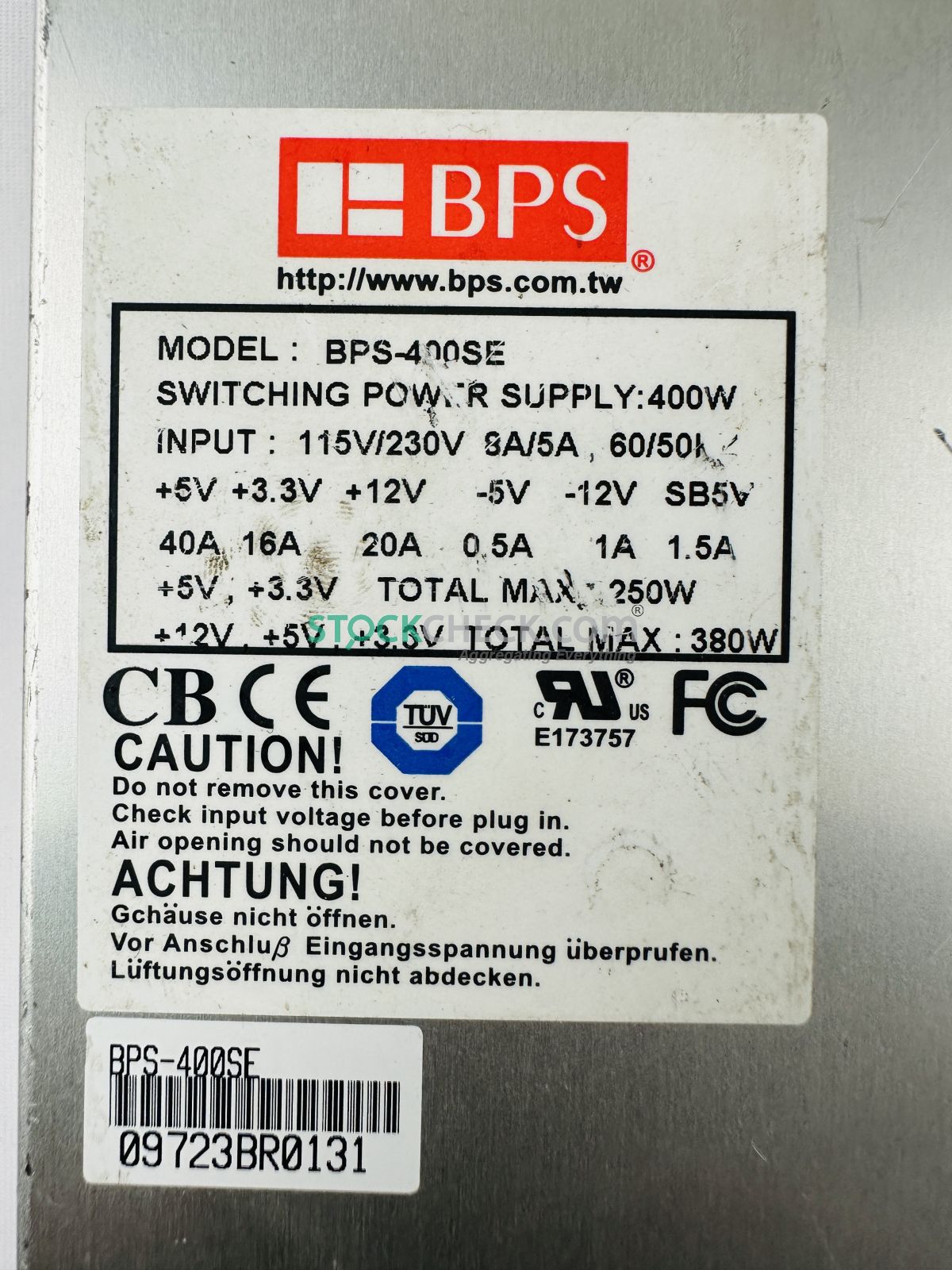 Best Power Solutions BPS-400SE Power Supply Best Power Solutions BPS-400SE Power Supply