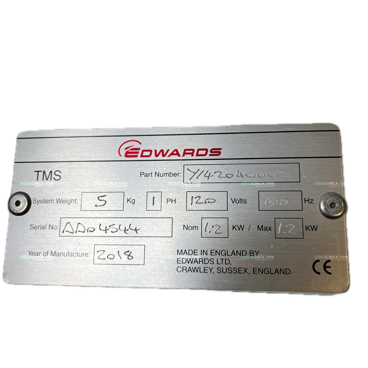 Edwards Y14204000 Edwards Y14204000