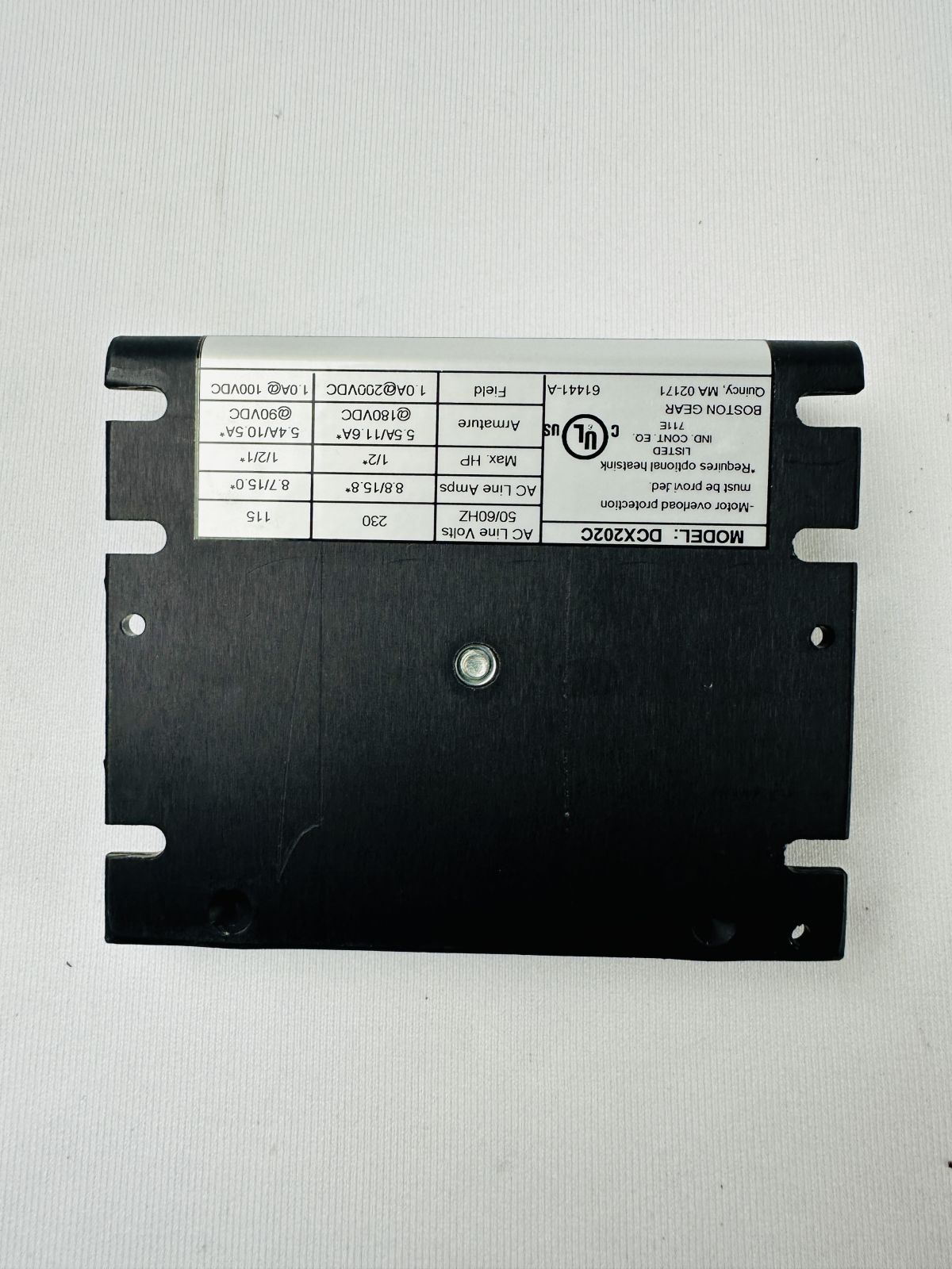 Boston Gear DCX202C DC Controller Boston Gear DCX202C DC Controller