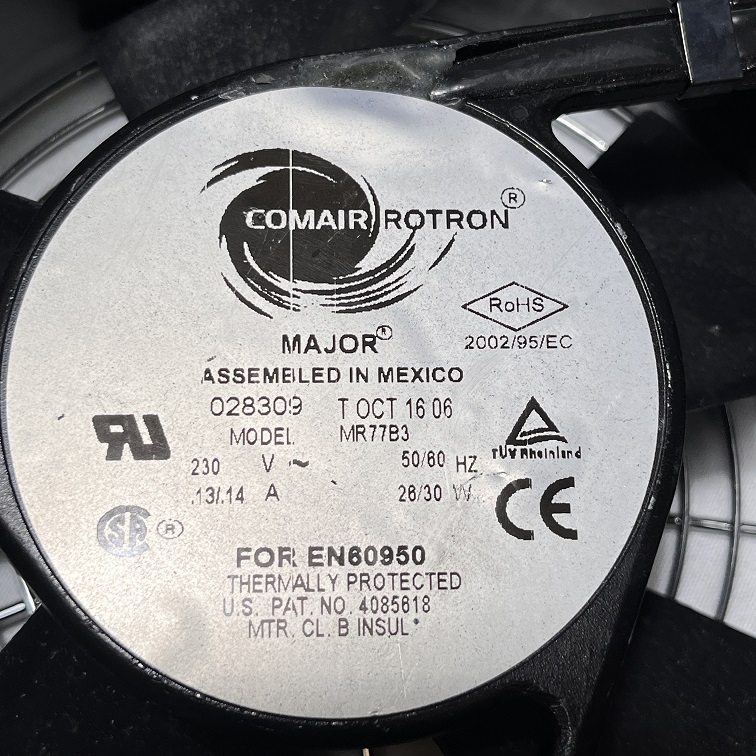 Comair Rotron MR77B3 028309 AC Axial Fan Comair Rotron MR77B3 028309 AC Axial Fan