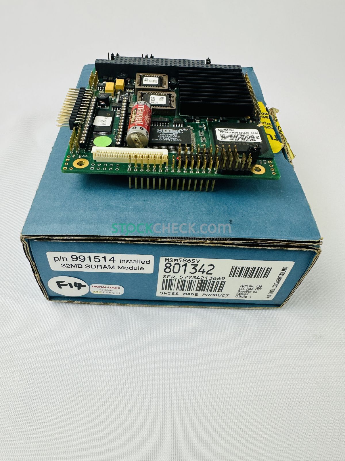 Digital Logic MSM586SV 801342 PC/104 CPU Board Digital Logic MSM586SV 801342 PC/104 CPU Board