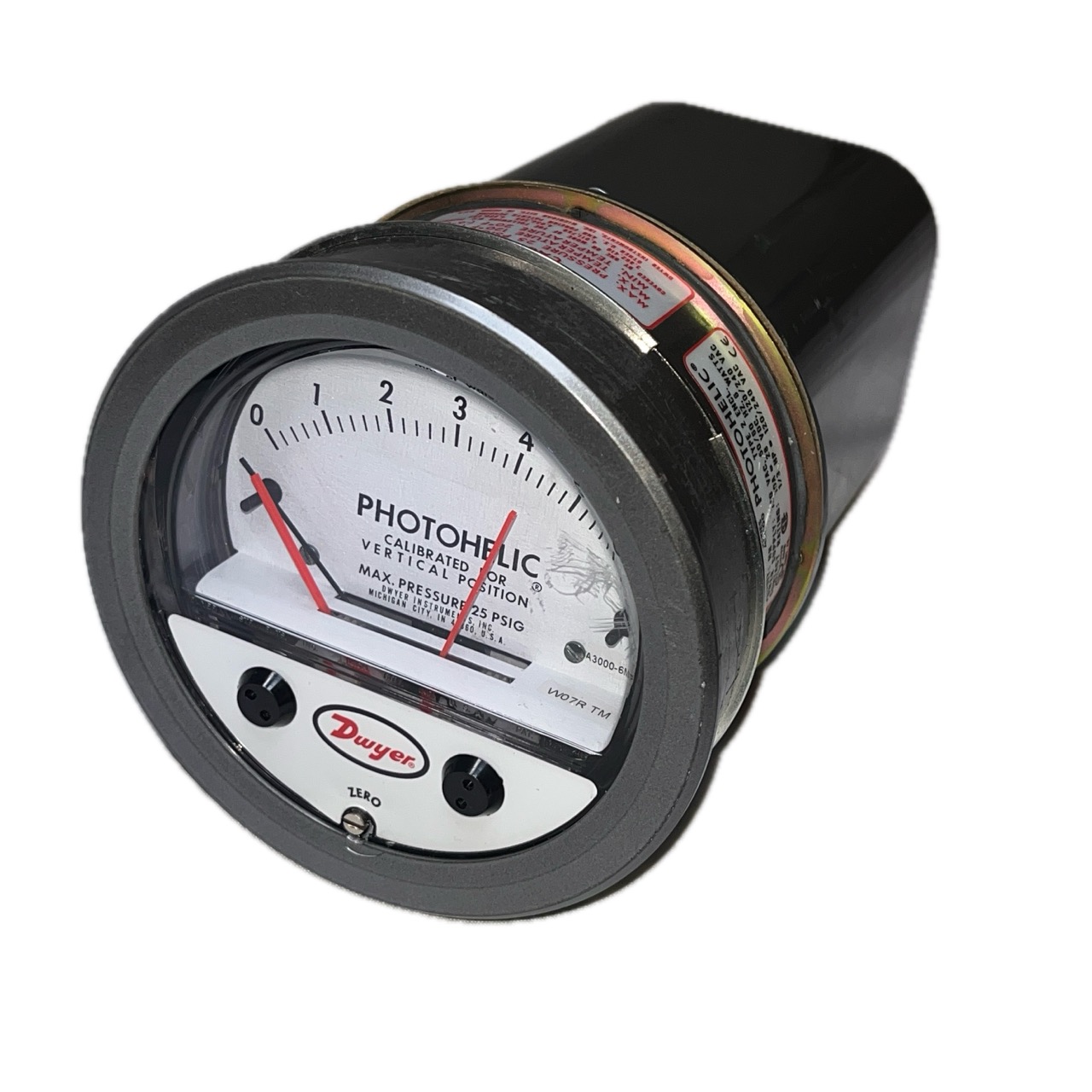 Dwyer A3000-6MM-TP Pressure Gauge Dwyer A3000-6MM-TP Pressure Gauge