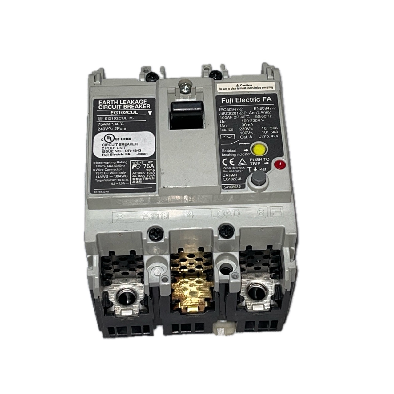 Fuji Electric EG102CUL Circuit Breaker Fuji Electric EG102CUL Circuit Breaker