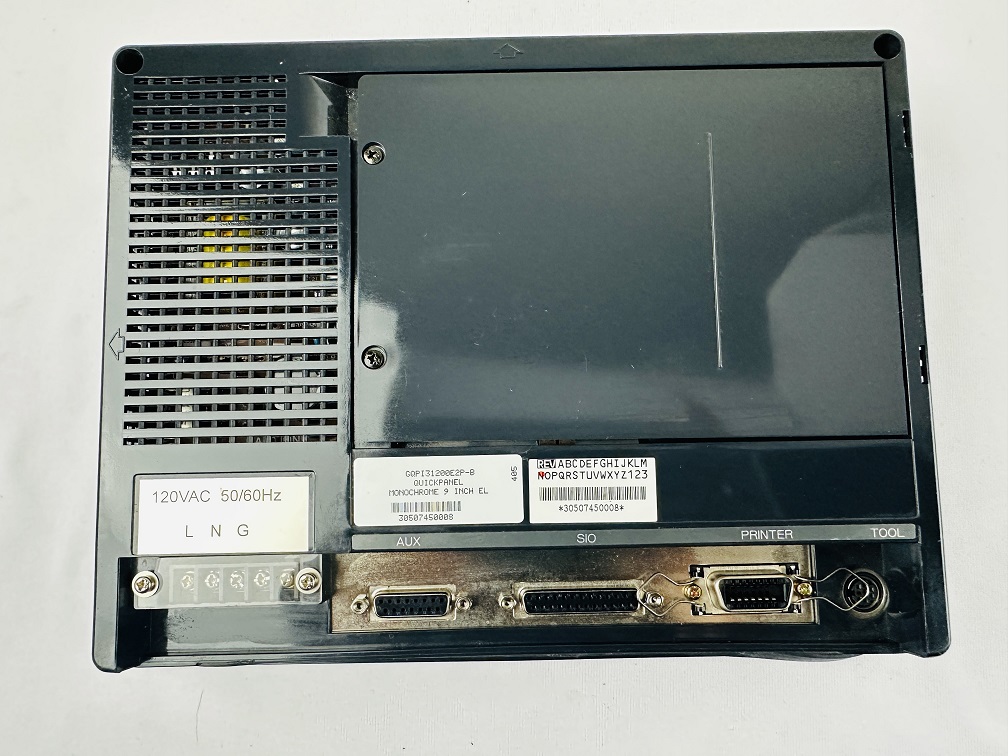 GE Fanuc GQPI31200E2P-B Quickpanel Monochrome 9" Operator Interface Panel GE Fanuc GQPI31200E2P-B Quickpanel Monochrome 9" Operator Interface Panel