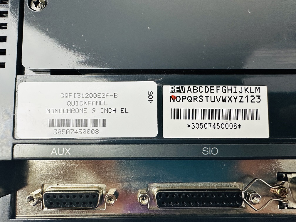 GE Fanuc GQPI31200E2P-B Quickpanel Monochrome 9" Operator Interface Panel GE Fanuc GQPI31200E2P-B Quickpanel Monochrome 9" Operator Interface Panel