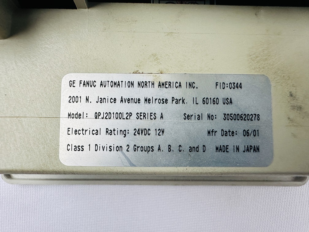 GE FANUC QPJ2D100L2P Operator Interface Panel GE FANUC QPJ2D100L2P Operator Interface Panel