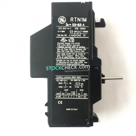 General Electric RTN1M Thermal Overload Relay General Electric RTN1M Thermal Overload Relay