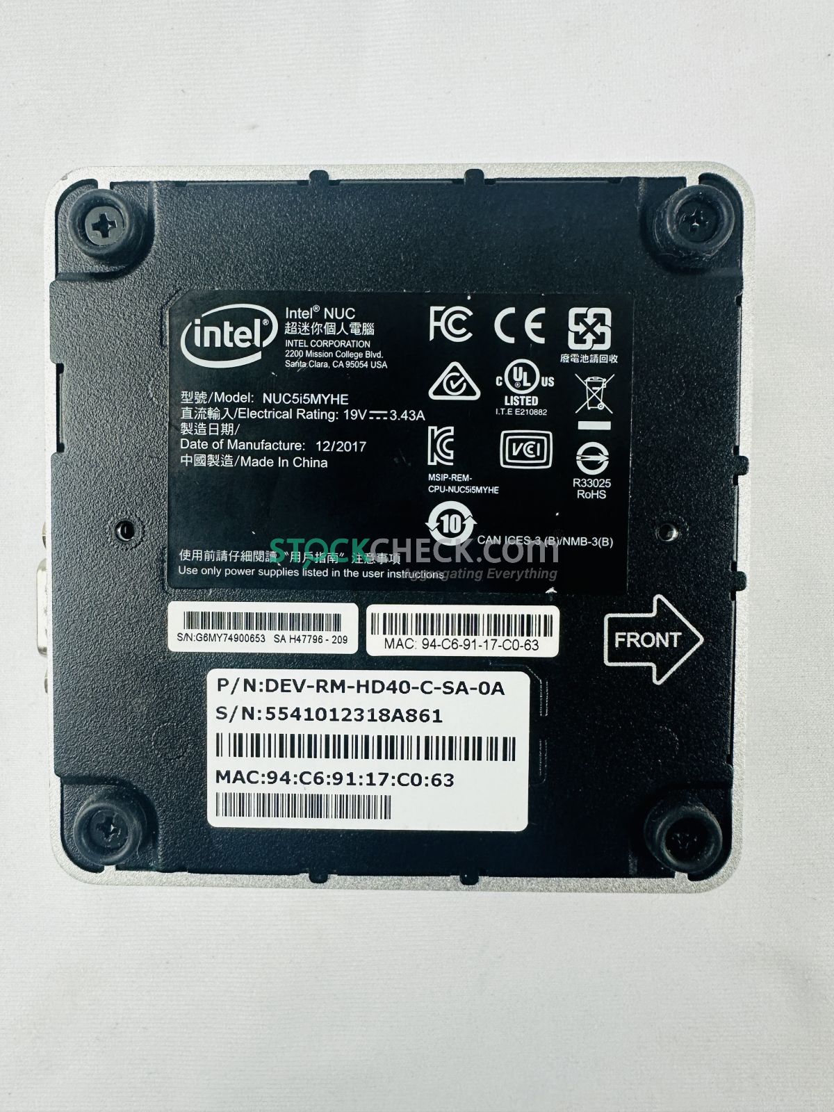Intel NUC5I5MYHE 5th Gen NUC Core i5-5300U Mini PC Intel NUC5I5MYHE 5th Gen NUC Core i5-5300U Mini PC
