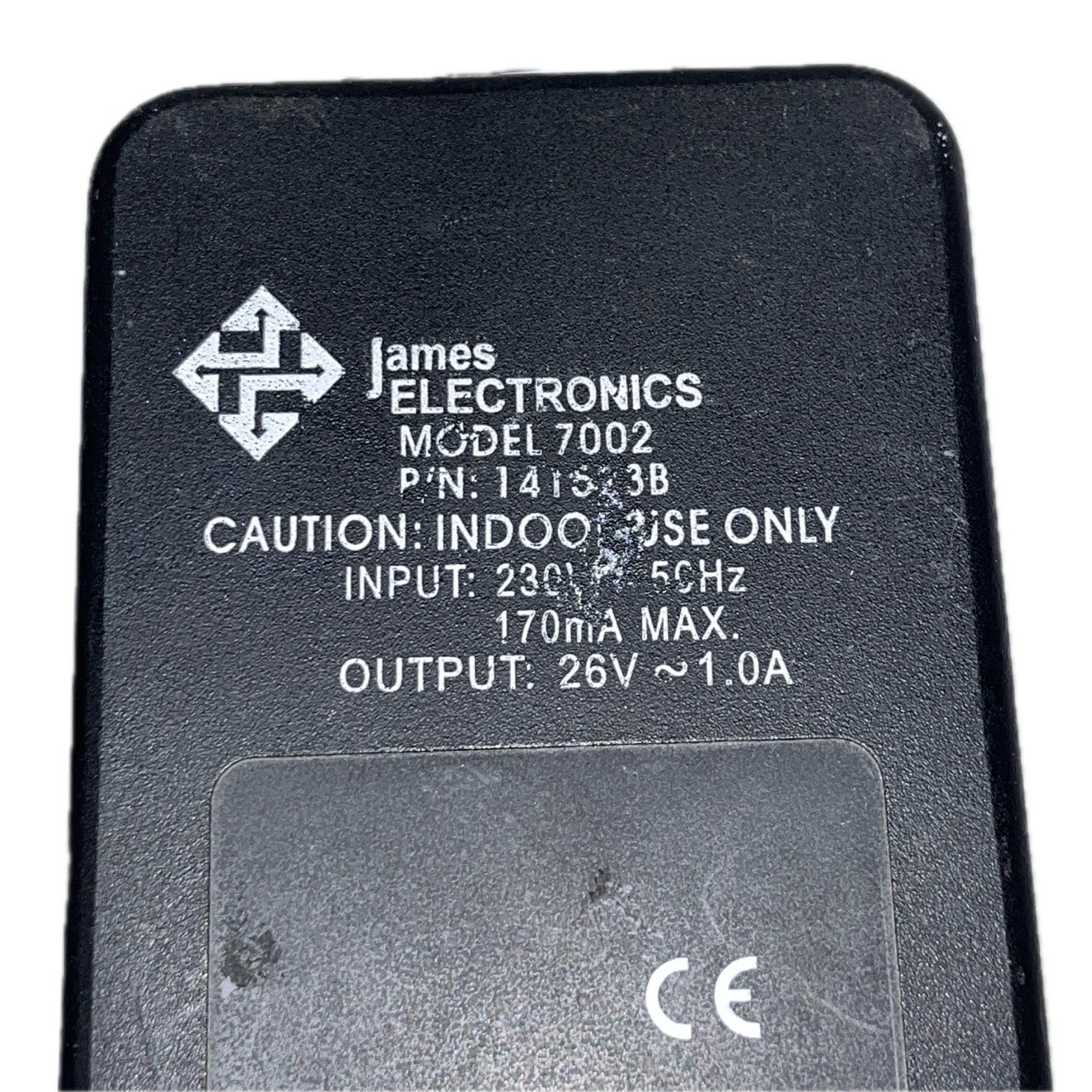 James Electronics 141523B 7002 Power Supply Adapter James Electronics 141523B 7002 Power Supply Adapter