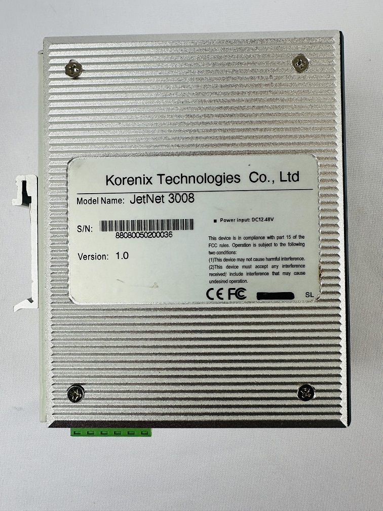 Korenix Technologies JETNET 3008 Industrial 8-Port Entry-Level Ethernet Switch Korenix Technologies JETNET 3008 Industrial 8-Port Entry-Level Ethernet Switch
