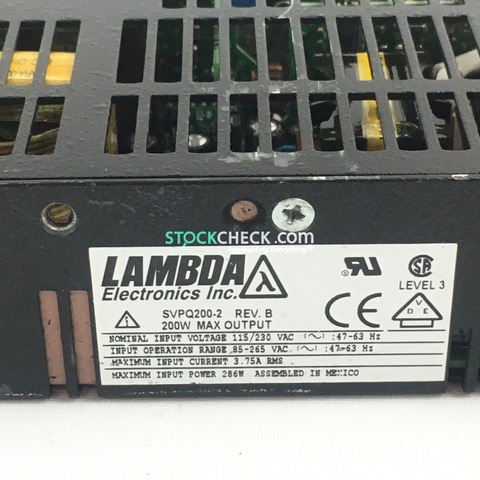 Lambda SVPQ200-2 200W Power Supply Lambda SVPQ200-2 200W Power Supply