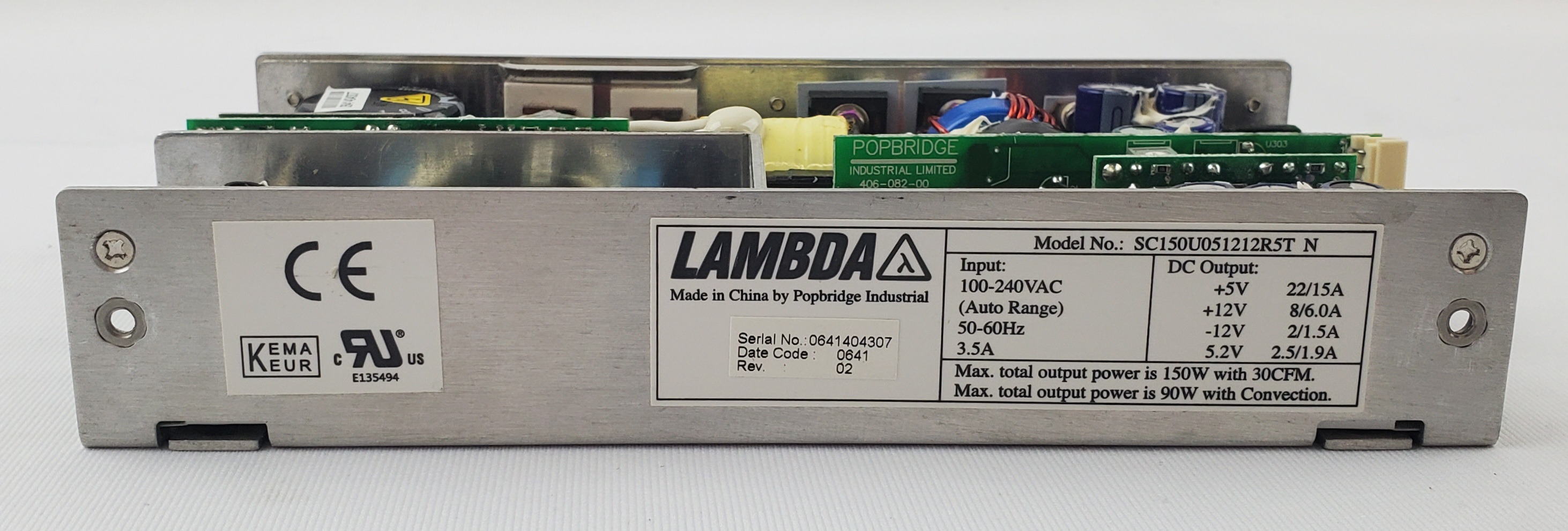 TDK-Lambda SC150U051212R5T Power Supply TDK-Lambda SC150U051212R5T Power Supply