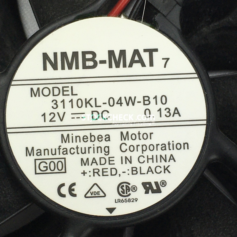 NMB-MAT / Minebea 3110KL-04W-B10 Fan NMB-MAT / Minebea 3110KL-04W-B10 Fan