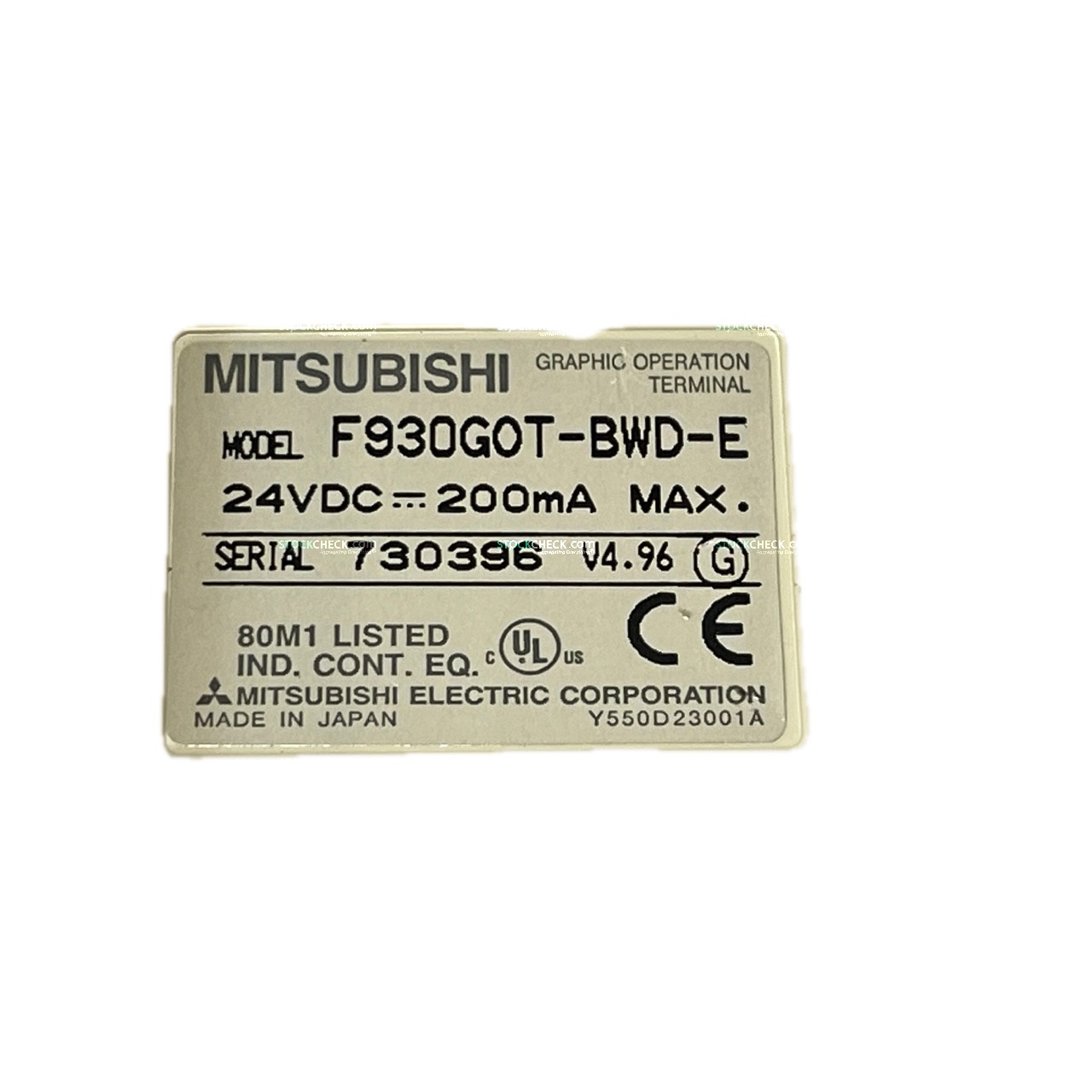 Mitsubishi F930GOT-BWD-E Mitsubishi F930GOT-BWD-E