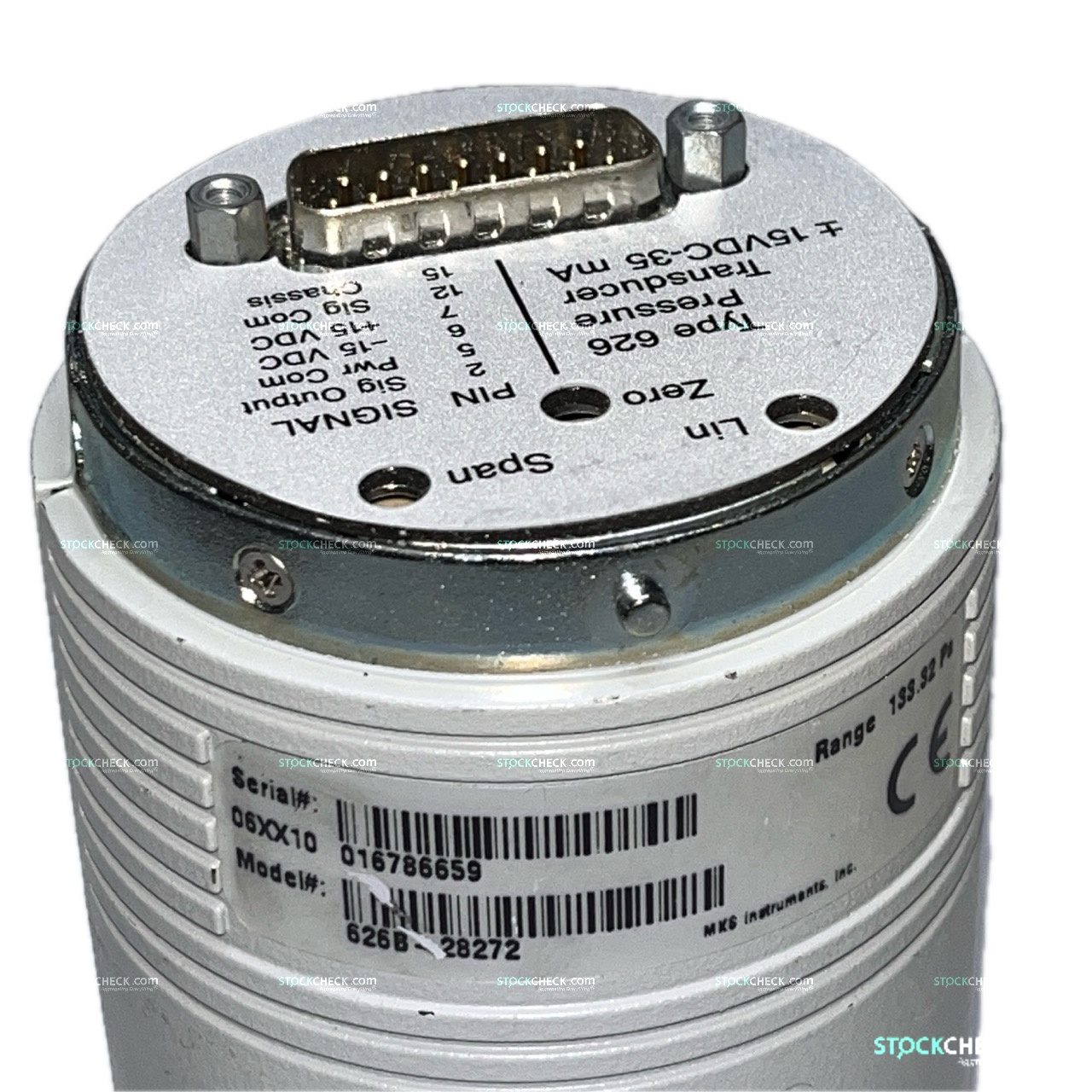 MKS 626B-28272 Baratron Capacitance Manometer MKS 626B-28272 Baratron Capacitance Manometer