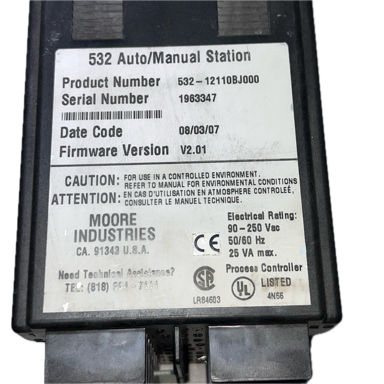 Moore Industries 532-12110BJ000 Auto/Manual Station Controller Moore Industries 532-12110BJ000 Auto/Manual Station Controller