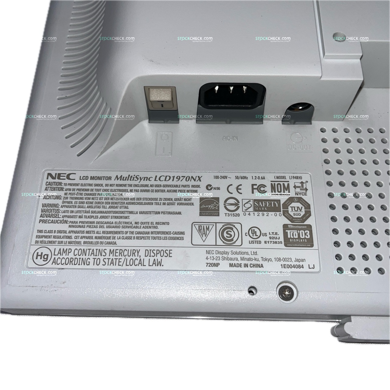 NEC LCD1970NX NEC LCD1970NX