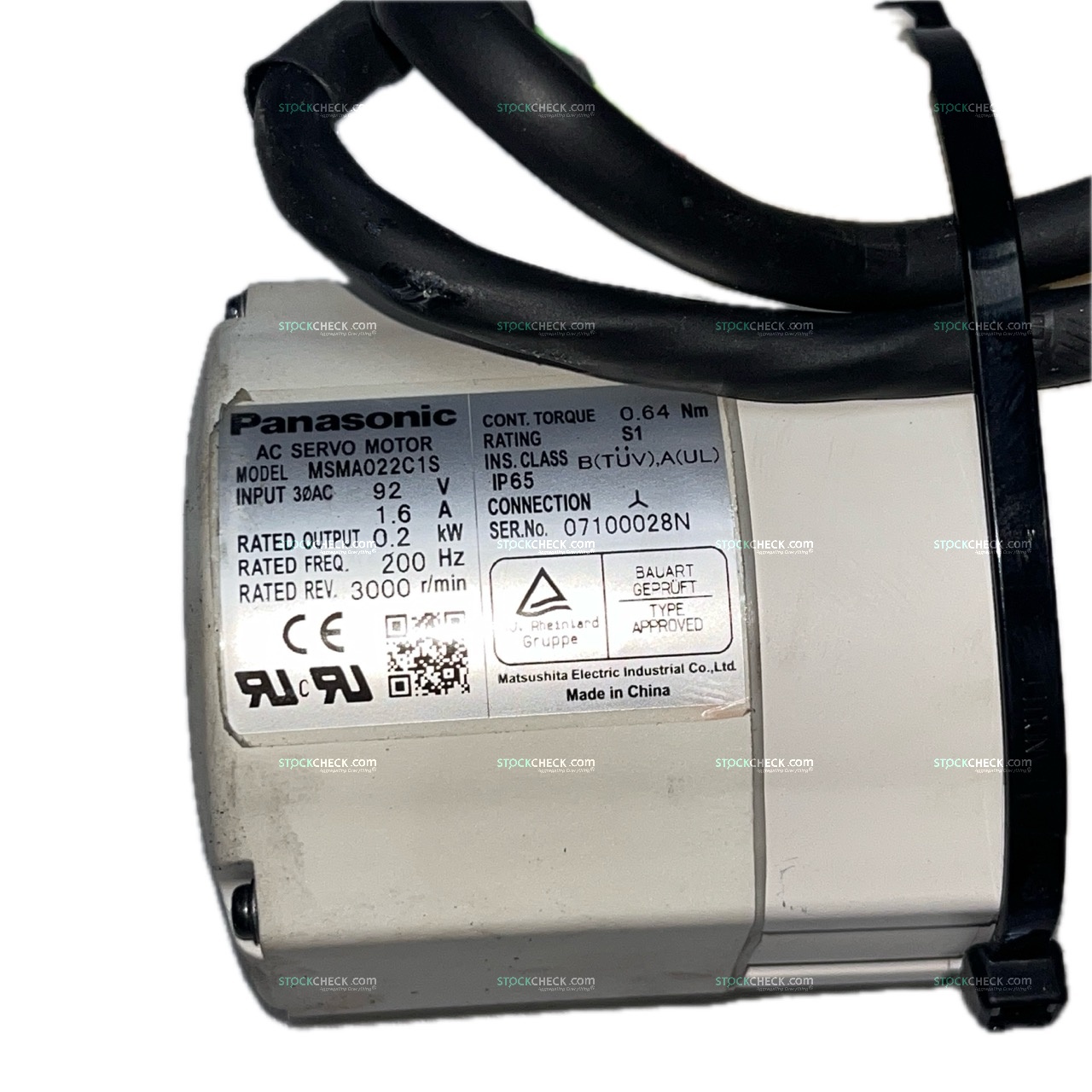 Panasonic MSMA022C1S Servo Motor Panasonic MSMA022C1S Servo Motor