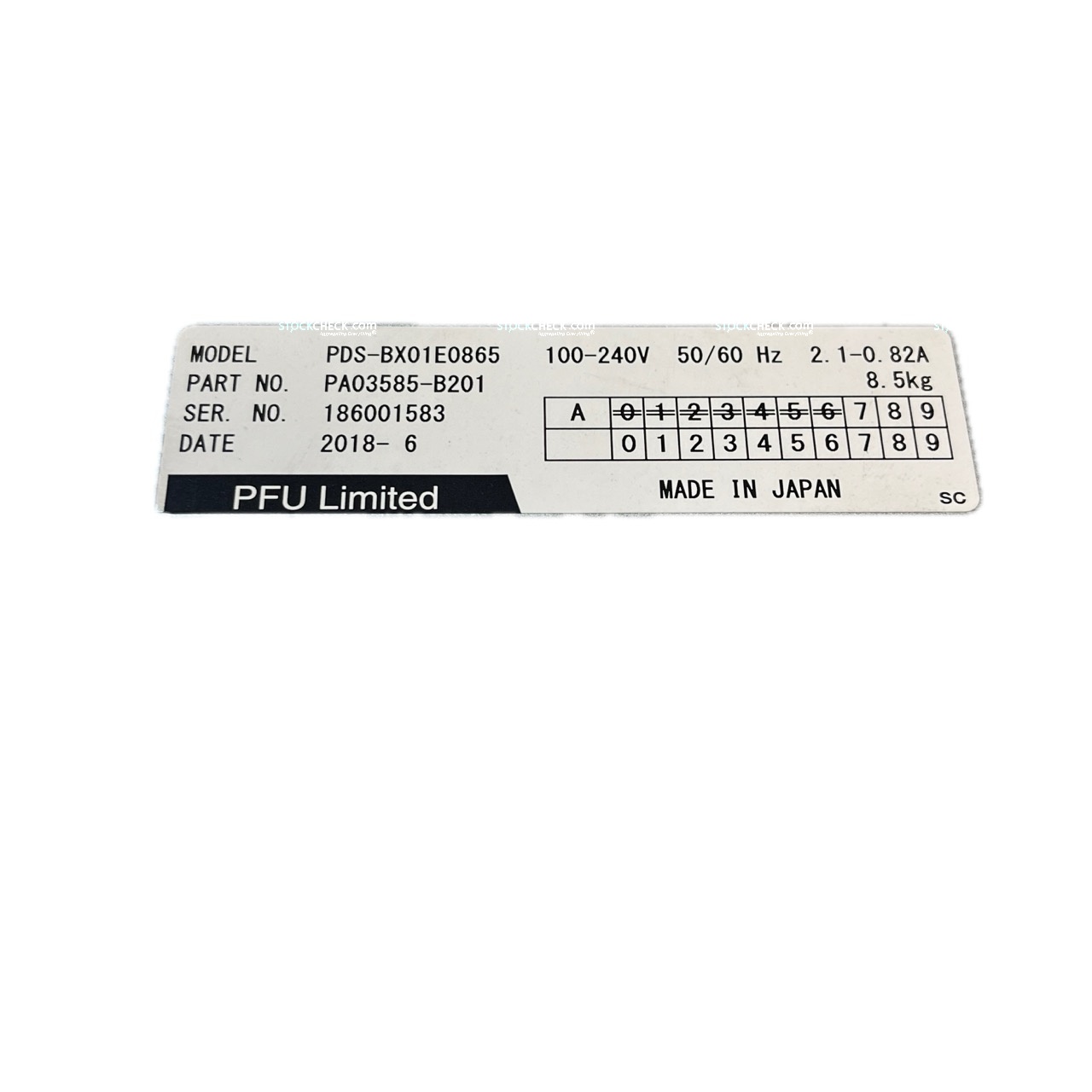 PFU Limited PDS-BX01E0865 Embedded Computer PFU Limited PDS-BX01E0865 Embedded Computer