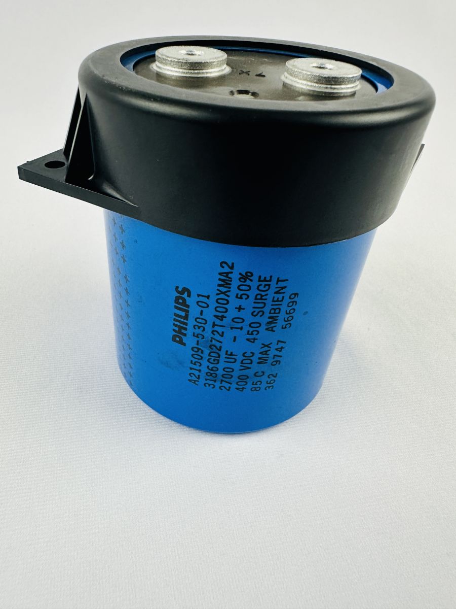 PHILIPS A21509-530-01 CAPACITOR 400VDC 2700UF 85C MAX AMBIENT PHILIPS A21509-530-01 CAPACITOR 400VDC 2700UF 85C MAX AMBIENT