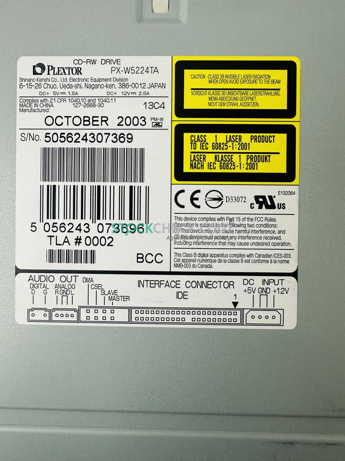 Plextor PX-W5224TA CD-RW Drive Plextor PX-W5224TA CD-RW Drive