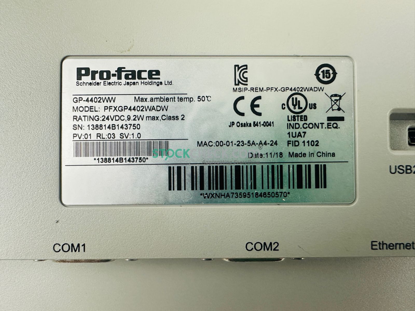 Pro-face PFXGP4402WADW Pro-face PFXGP4402WADW