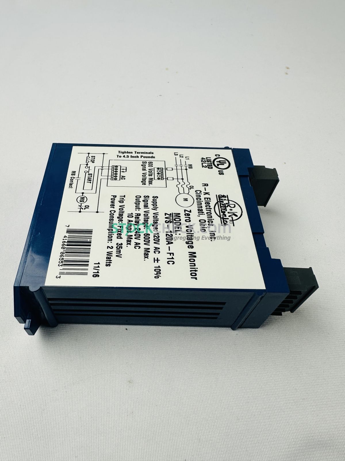 R-K Electronics ZVS-120A-F1C Zero Speed Adjustable Switch R-K Electronics ZVS-120A-F1C Zero Speed Adjustable Switch