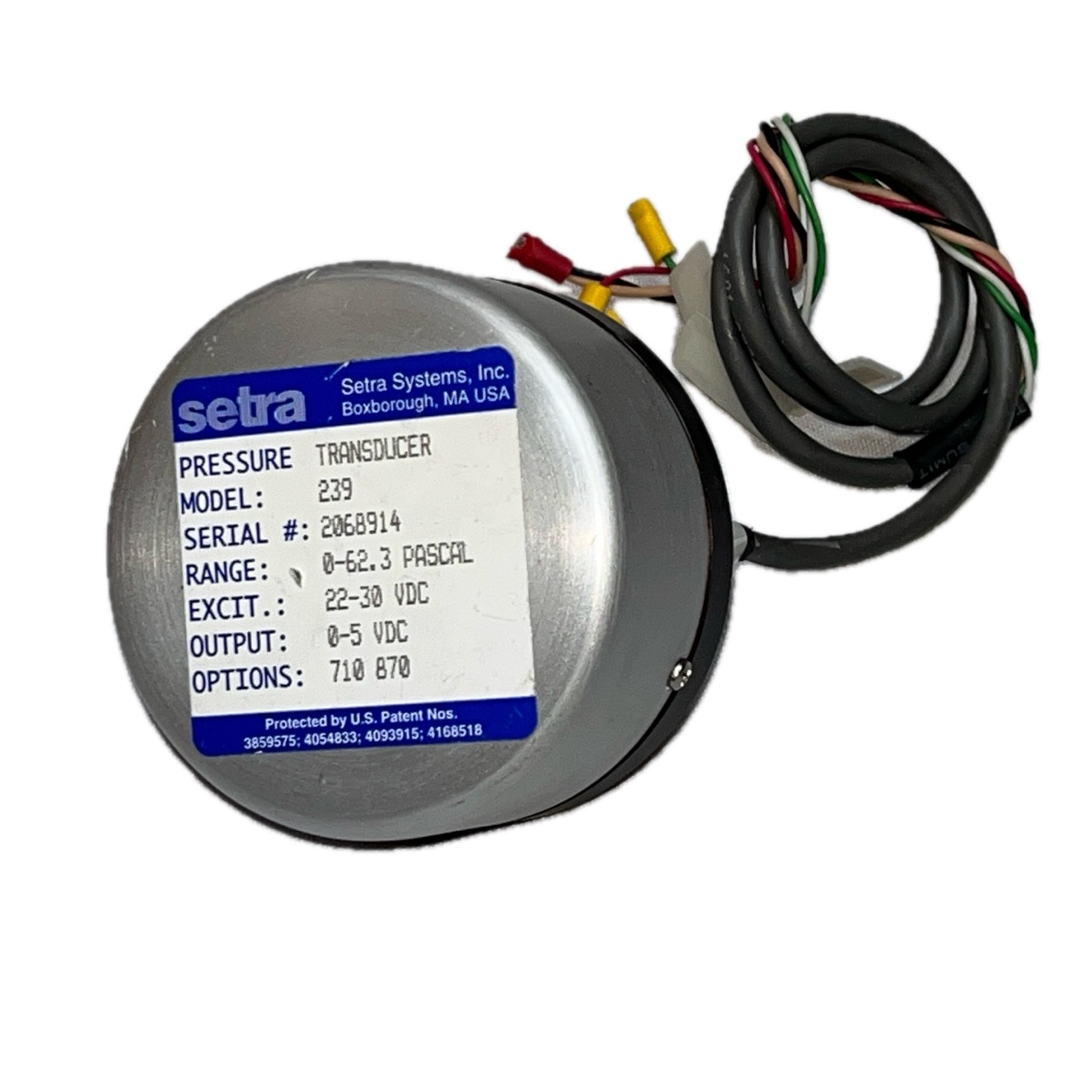 Setra 239 Pressure Transducer Setra 239 Pressure Transducer