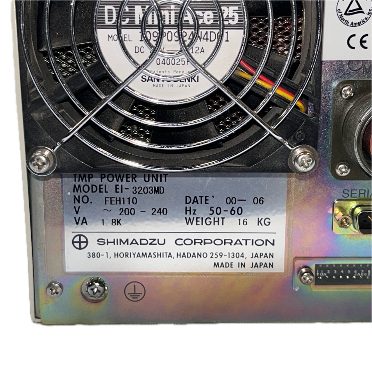 Shimadzu EI-3203MD TMP Turbomolecular Pump Controller Power Unit Shimadzu EI-3203MD TMP Turbomolecular Pump Controller Power Unit