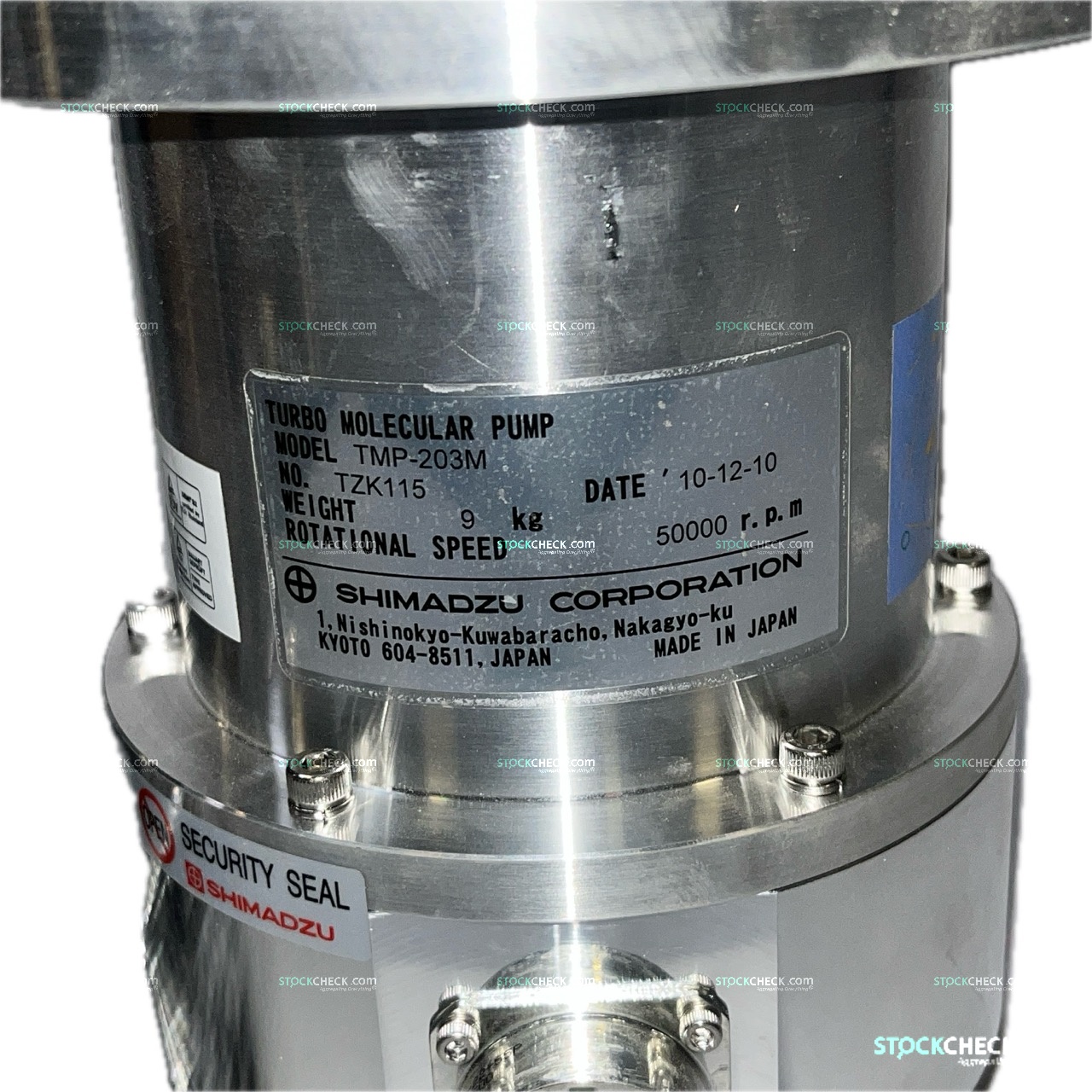 Shimadzu TMP-203M Turbomolecular Pump Shimadzu TMP-203M Turbomolecular Pump