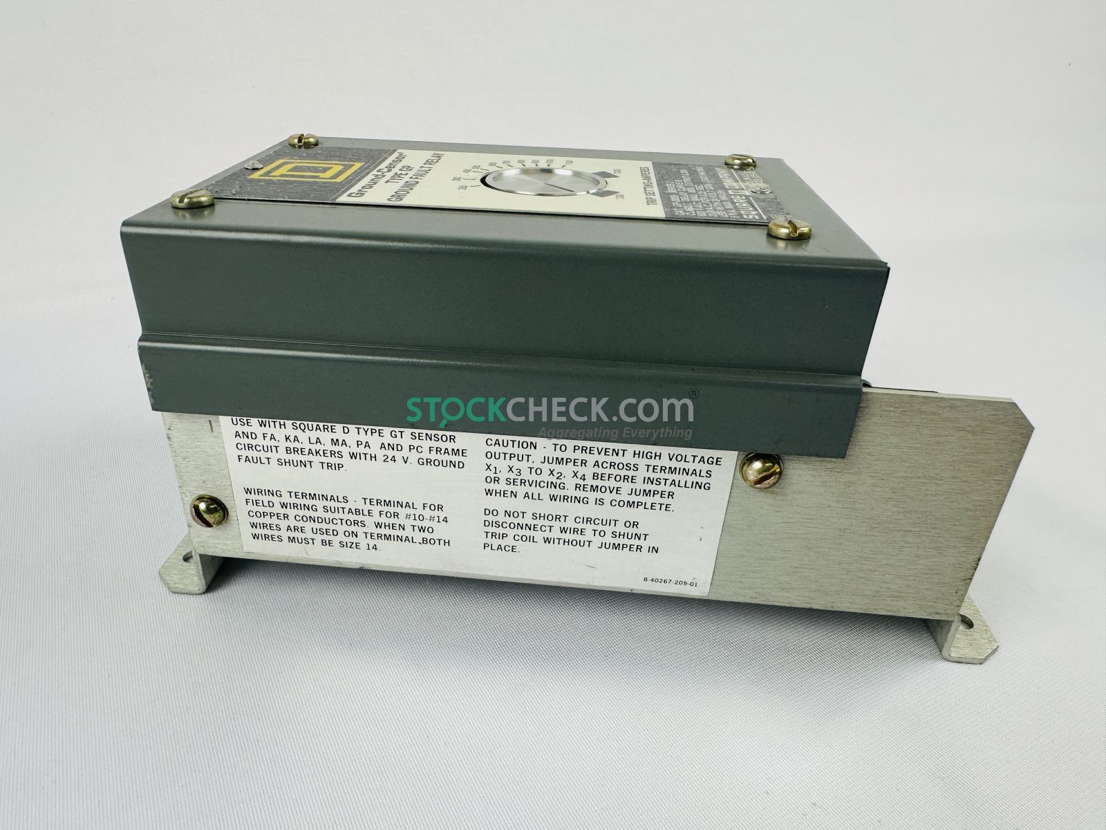Square D GP-200B Ground-Censor Type GP Ground Fault Relay