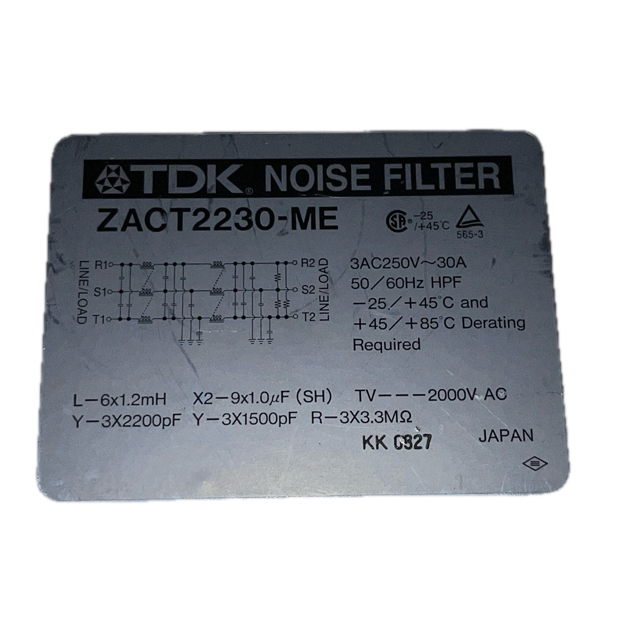 TDK-Lambda ZACT2230-ME Noise Filter | Power Line EMC Filter TDK-Lambda ZACT2230-ME Noise Filter | Power Line EMC Filter
