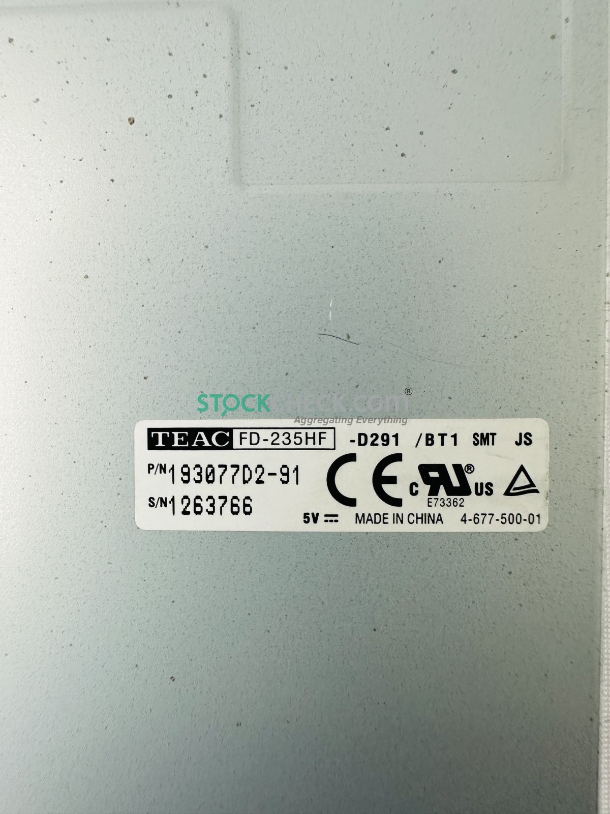 Teac 193077D2-91 Floppy Disk Drive Teac 193077D2-91 Floppy Disk Drive