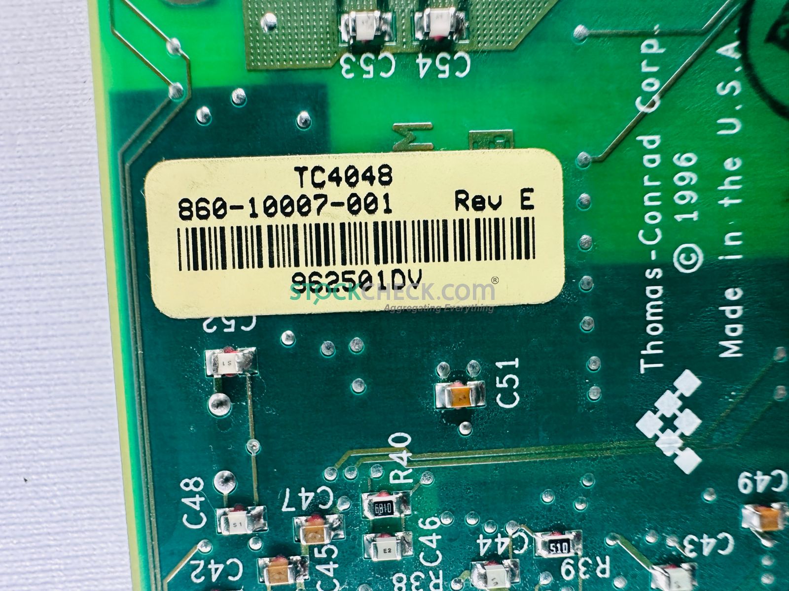 Thomas-Conrad TC4048 PCI Token Ring Network Card Thomas-Conrad TC4048 PCI Token Ring Network Card