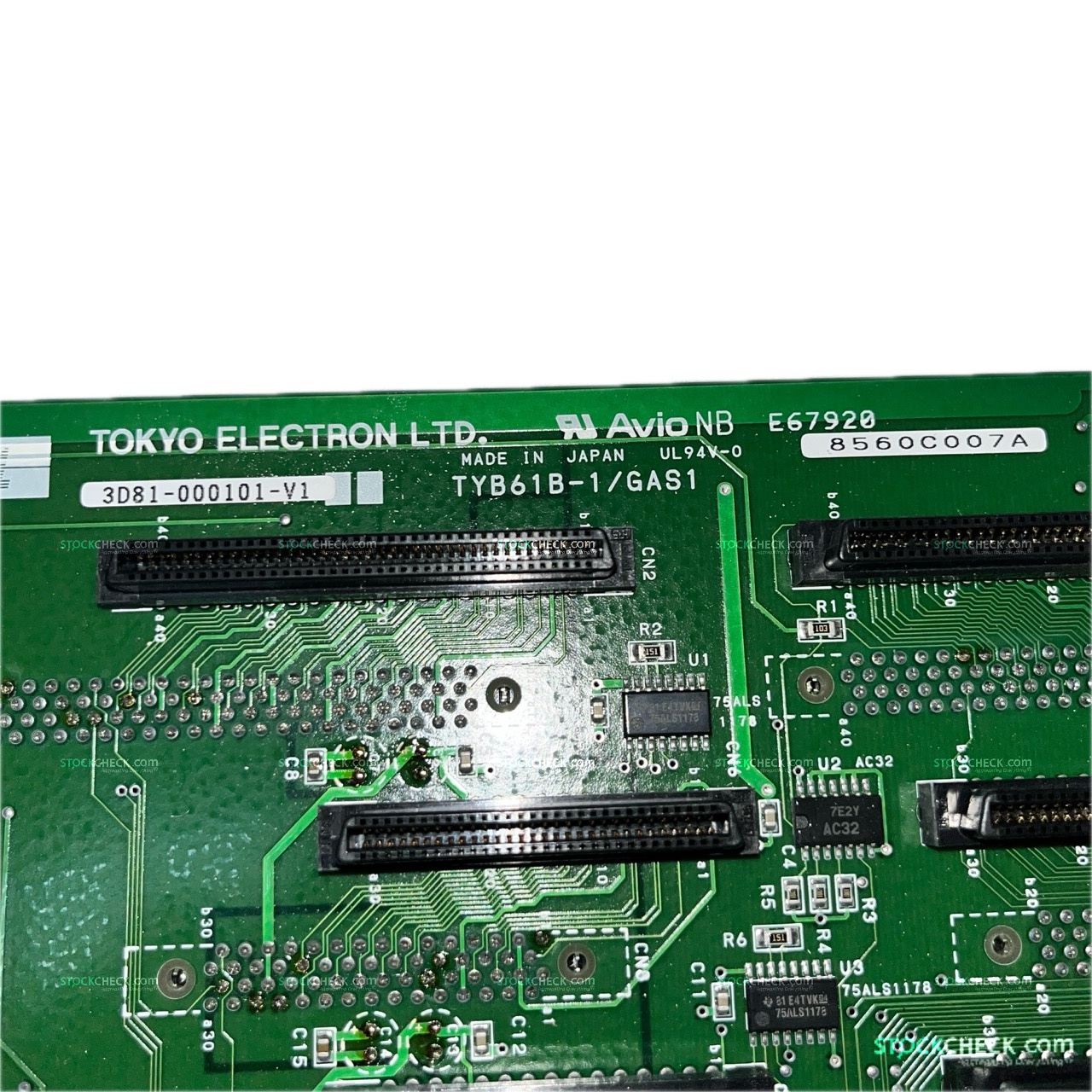 Tokyo Electron TYB61B-1/GAS1 3D81-0000101-V1 Interface Board Tokyo Electron TYB61B-1/GAS1 3D81-0000101-V1 Interface Board