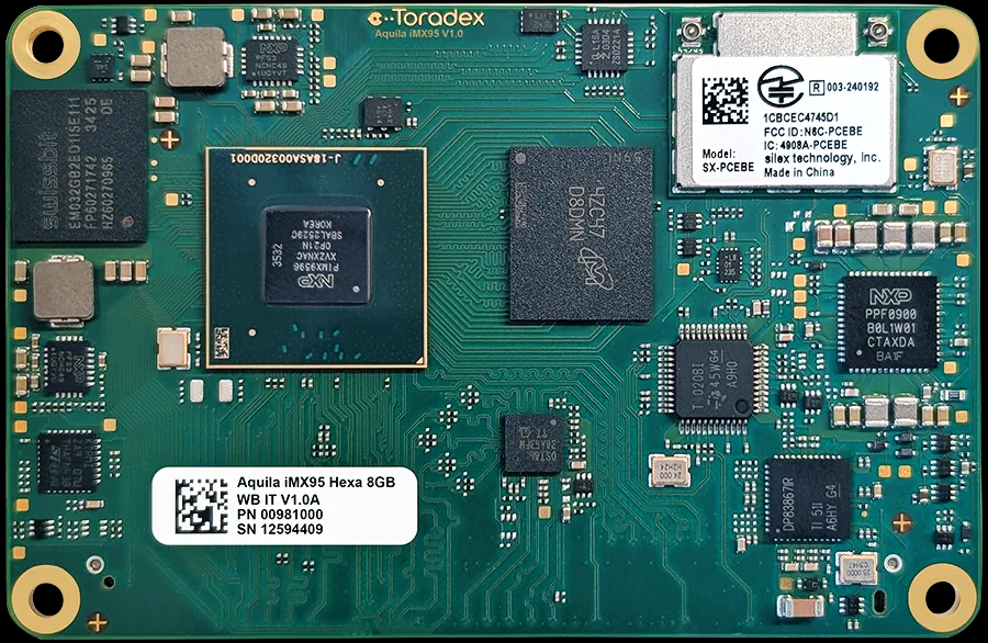 Toradex Aquila iMX95 Toradex Aquila iMX95