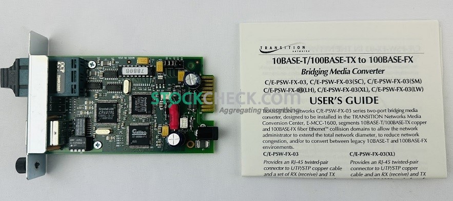 Transition Networks C/E-PSW-FX-03(LH) Media Converters Transition Networks C/E-PSW-FX-03(LH) Media Converters