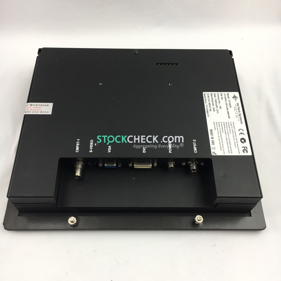 Vartech Systems VT104P2 Flat Panel LCD Display Vartech Systems VT104P2 Flat Panel LCD Display