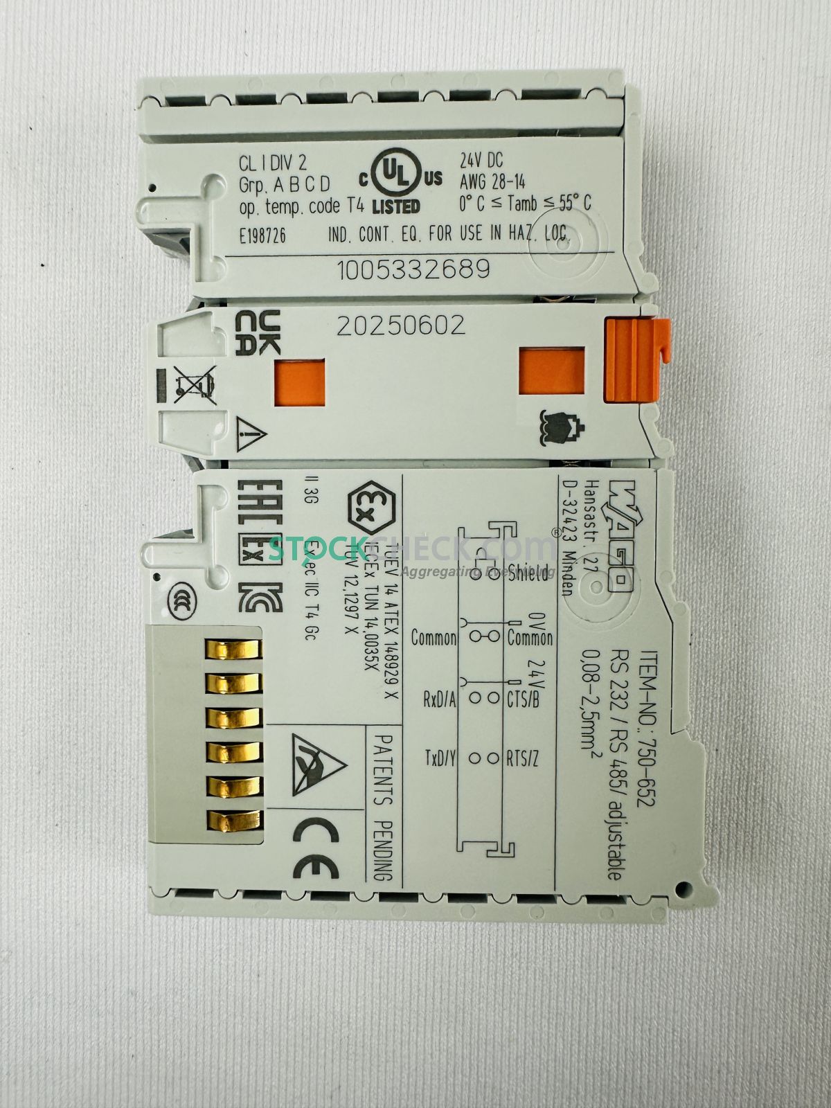 Wago 750-652 Serial Interface Module Wago 750-652 Serial Interface Module