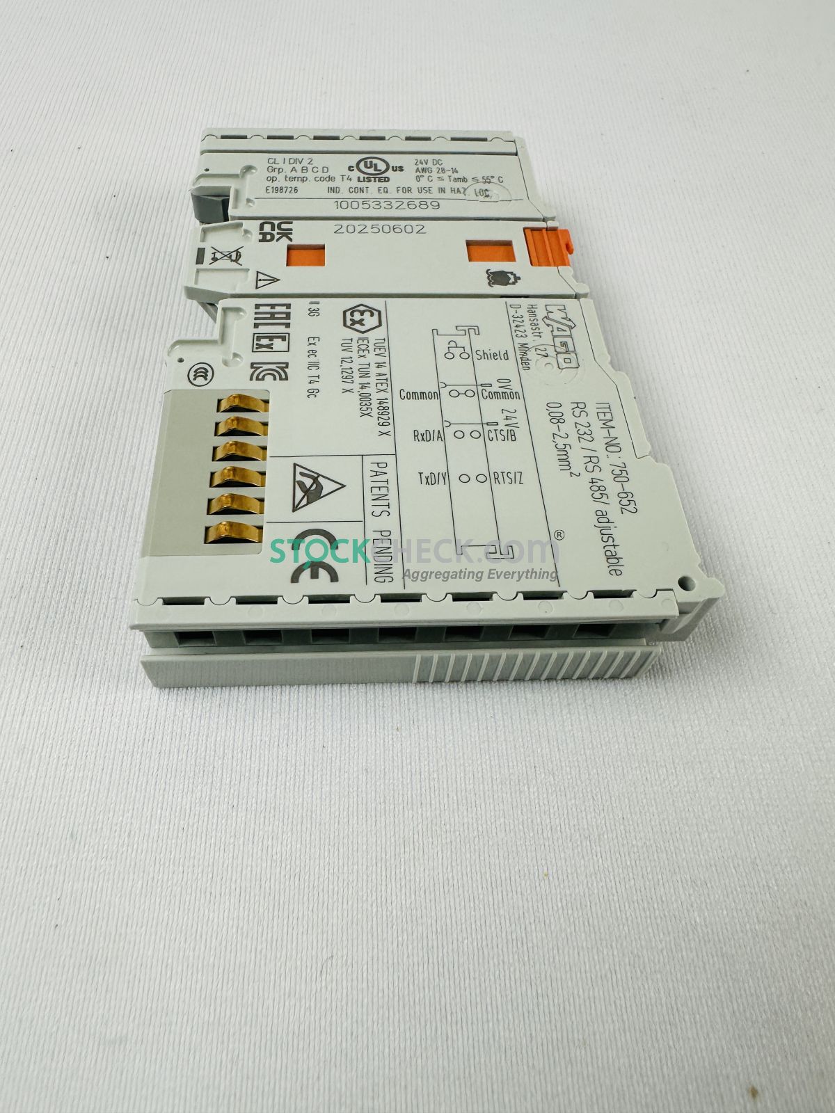 Wago 750-652 Serial Interface Module Wago 750-652 Serial Interface Module