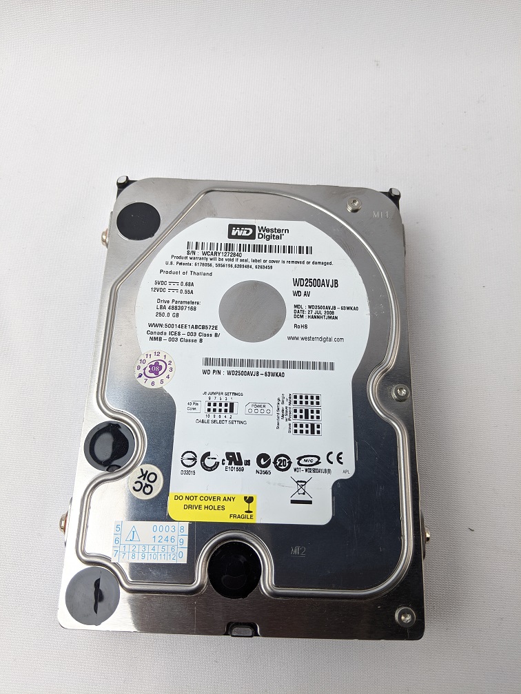 WD2500AVJB-63WKA0