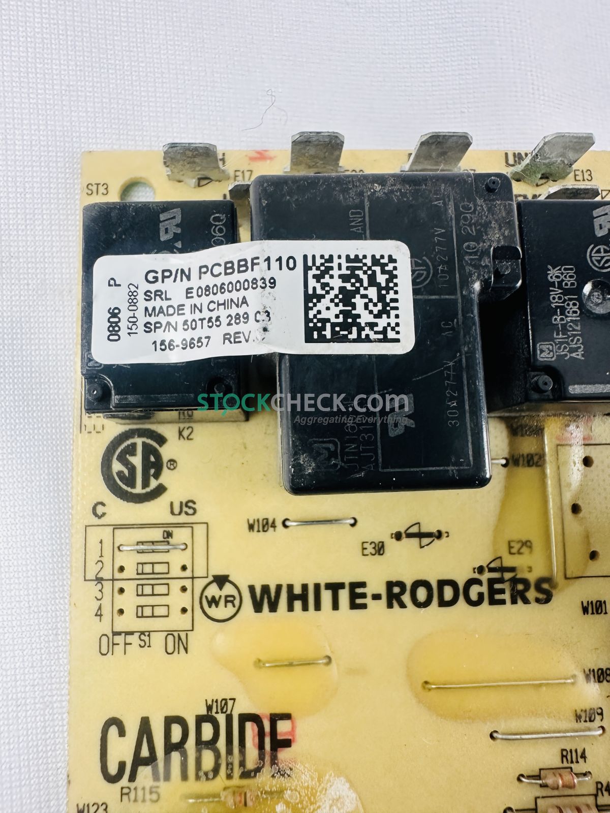 White Rodgers PCBBF110 50T55289C3 156-9657 PCB Power Supply White Rodgers PCBBF110 50T55289C3 156-9657 PCB Power Supply