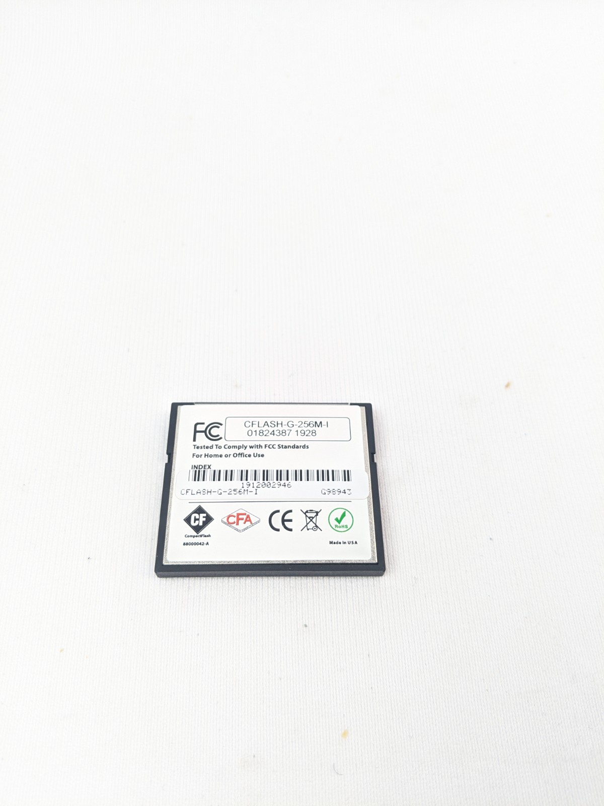 Winsystems CFLASH-G-256M-I CompactFlash Card Winsystems CFLASH-G-256M-I CompactFlash Card