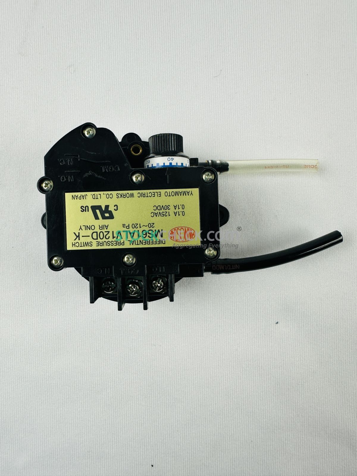 Yamamoto Electric MS61ALV120D-K Differential Pressure Switch Yamamoto Electric MS61ALV120D-K Differential Pressure Switch