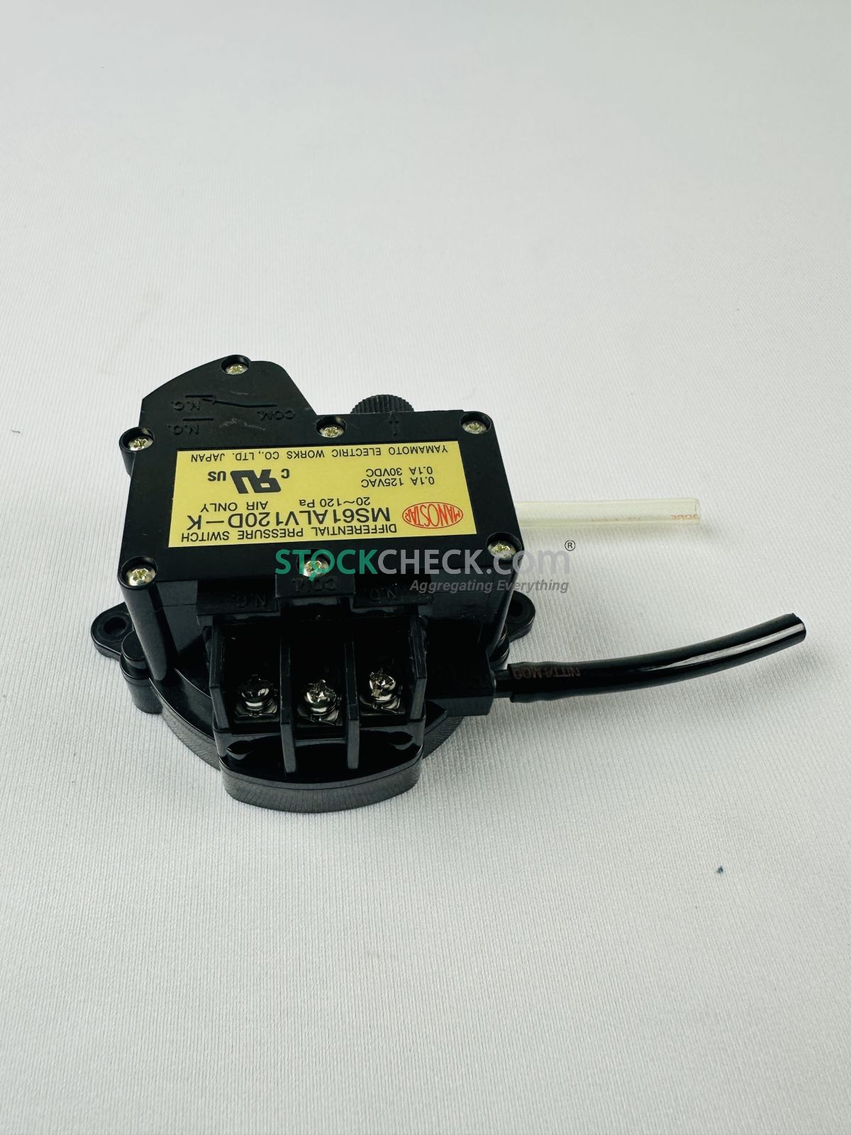 Yamamoto Electric MS61ALV120D-K Differential Pressure Switch Yamamoto Electric MS61ALV120D-K Differential Pressure Switch