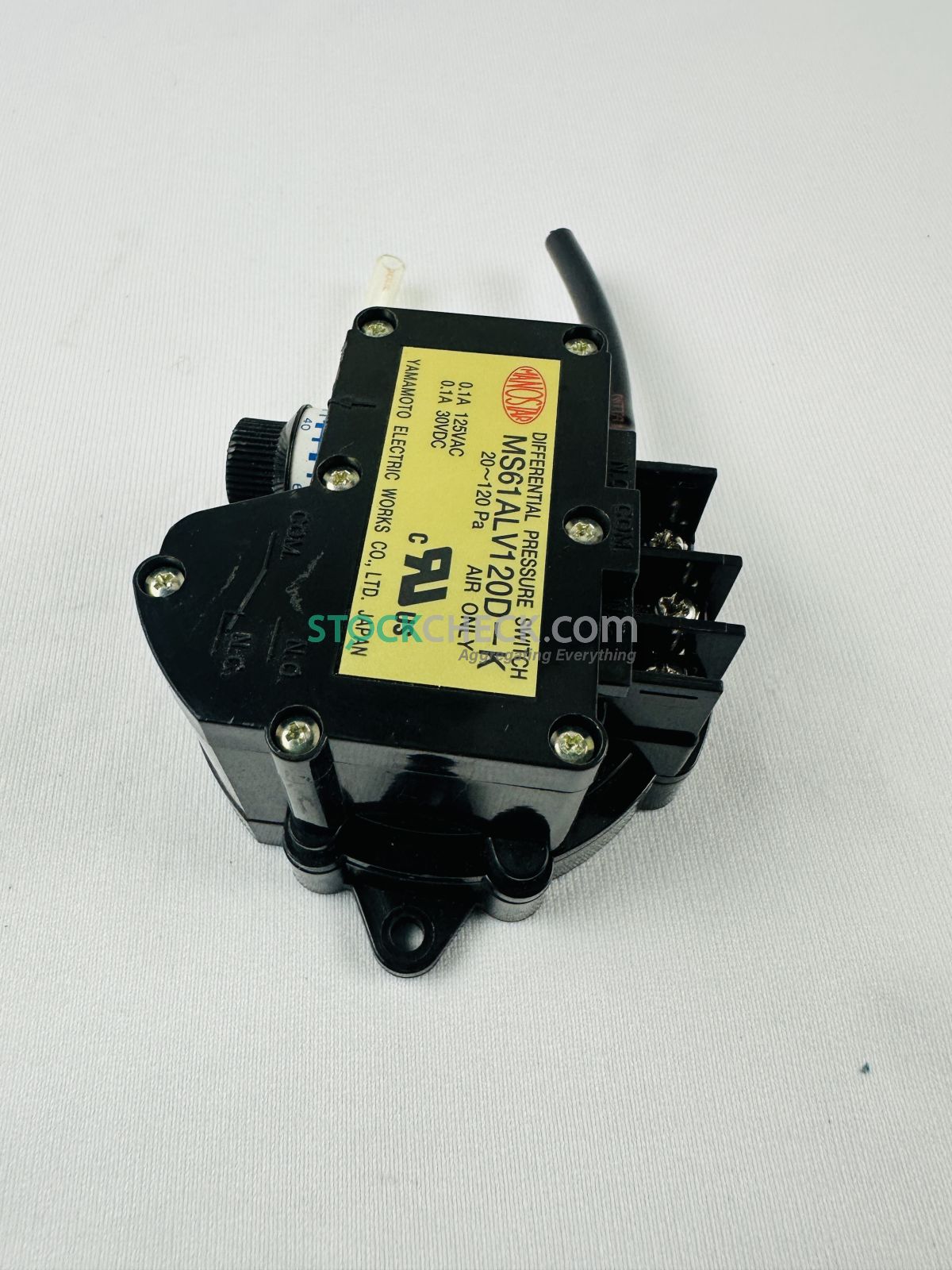 Yamamoto Electric MS61ALV120D-K Differential Pressure Switch Yamamoto Electric MS61ALV120D-K Differential Pressure Switch